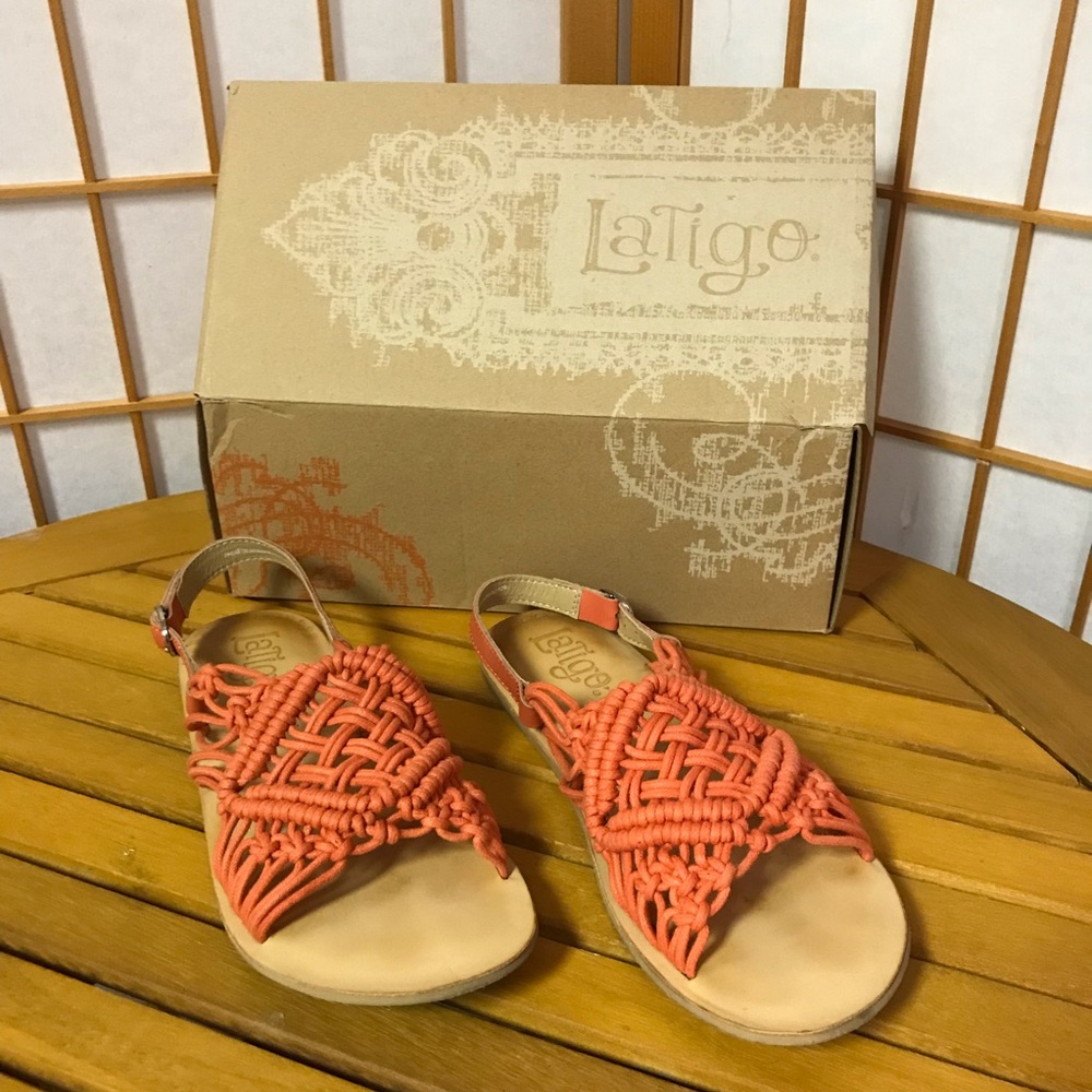 Latigo Ophelia Sandal Papaya 8.5